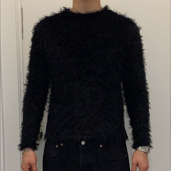 Furry / Fuzzy long sleeve knit top - Picture 6 of 9